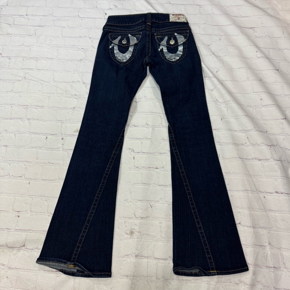 TRUE RELIGION BRAND JEANS “JOEY” boot cut flare Women's Blue Denim Pants 27 EUC - Picture 4 of 15